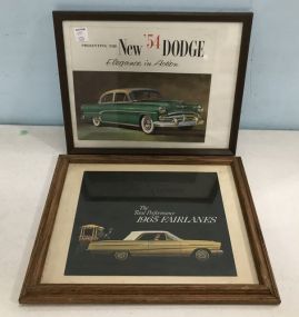 New 1954 Dodge and 1965 Fairlanes Prints