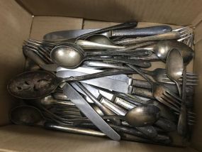 Group of Assorted Silver Plate Flatware
