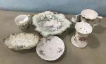 Shaving Porcelain Cups, Mustache Cup, Leaf Dish