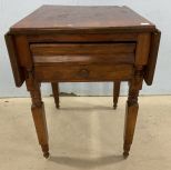 Antique Early American Drop Side Table