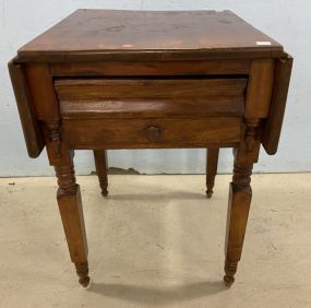 Antique Early American Drop Side Table