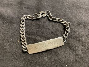Vintage ID Bracelet Marked Sterling 