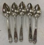 Five Sterling Spoons