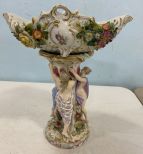 Rare Large German Meissen Porcelain Compote