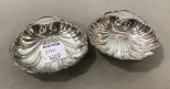 Pair of S & S Sterling Shell Nut Dishes