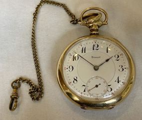 1912 E. Howard Gold Filled Open Face Pocket Watch