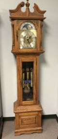 Emperor Oak Long Case Grand Father Clock