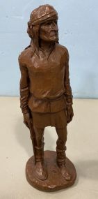 Red Mill MFG. Wood Carved Native American Statue