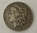 1884 Morgan Silver Dollar