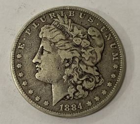 1884 Morgan Silver Dollar