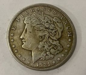 1921 Morgan Silver Dollar S