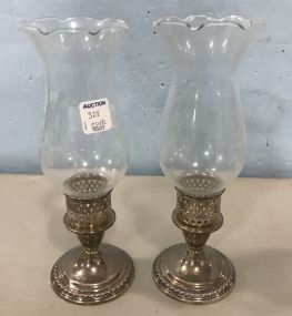 Pair of International Sterling Candle Holders