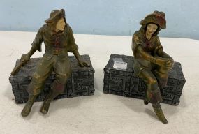 Pair of J D Hirsch Pirate Figurines