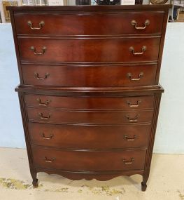 Dixie Furniture Company Mahogany Chest on Chest