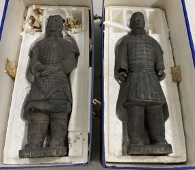 Pair of Chinese Tomb Pottery Statues