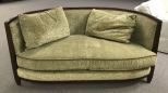 Swaim Upholstered Half Moon Settee