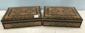 Pair of Syrian Inlaid Boxes