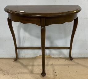Queen Anne Style Demilune Wall Table