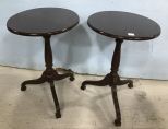 Pair of Bombay Company Tilt Top Tables