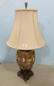 Satsuma Style Japanese Table Lamp