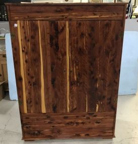 Large Solid Cedar Double Door Wardrobe