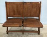 Vintage Stadium Seat Fold Up Chair Bench