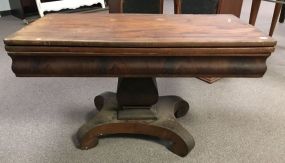 Large Antique Empire Style Flip Top Table