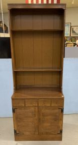 Ethan Allen Cherry Bookcase Hutch