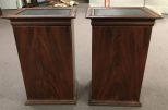 Empire Style Mahogany Slant Top Stands