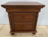 New Cherry Two Drawer Night Stand