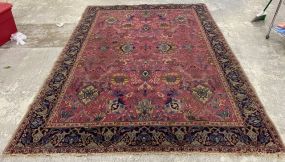 6'11 x 10' Hand Made Wool Persian Sarouk Rug