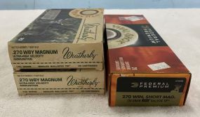 Weatherby and Federal 270 Ammo