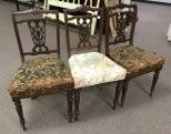 Three Antique Victorian Style Side Chairs