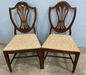 Two Vintage Sheraton Style Dining Side Chairs