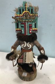 Hemis Kachina Signed Tribal Artwork Statue