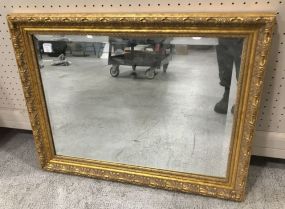 Carolina Mirror Company Gold Framed Beveled Mirror
