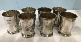 7 Silver Plated Julep Cups