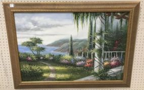 Signed Oil Painting of Sea View