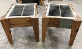 Pair of Hand Made Side Tables