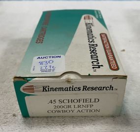 Kinematics Research .45 Schofield 200 Grain