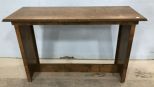 Hand Made Wood Sofa/Console Table