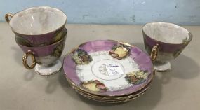 Royal Halsey Cups and Saucers