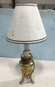 Small Footed Brass Lamp