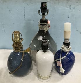 Four Decorative Vase Lamps