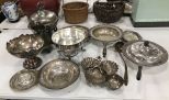 Group of Silver Plate Serving Pieces