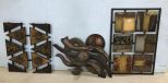 Three Tin Decorative Wall Plaques