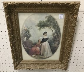 Ornate Framed Ladies Print