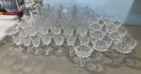 Group of Clear Glass Goblets, Sherbets