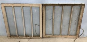 Two Antique Window Panels