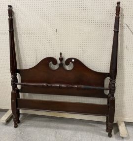 Vintage Mahogany Four Poster Full Size Bed